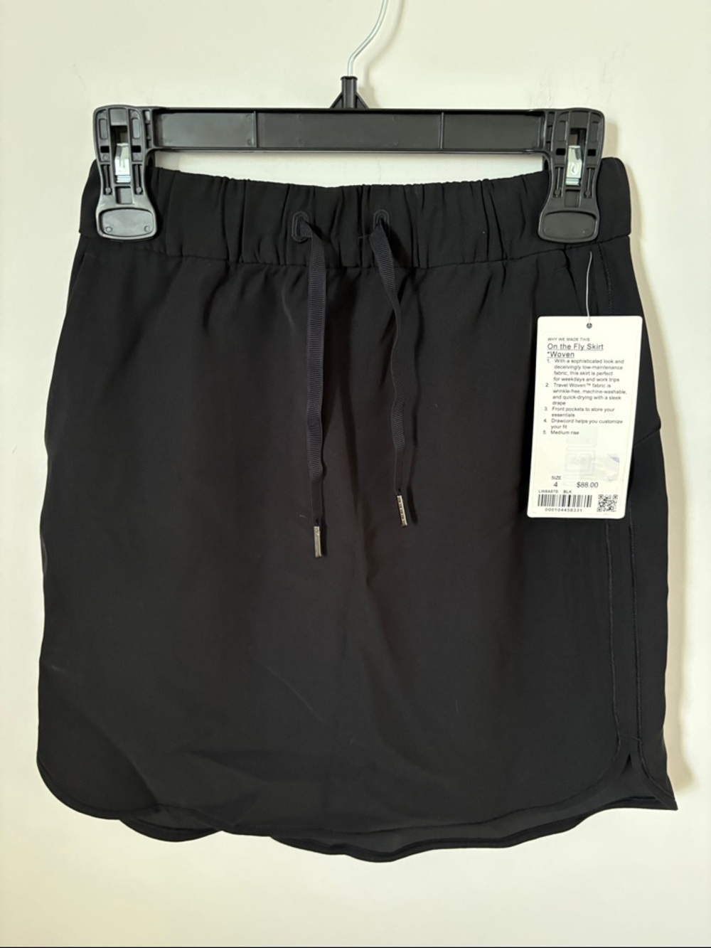 lululemon athletica Black On the Fly Woven Skirt
